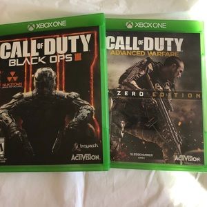 2 pack XBOX ONE games. Both are Call of Duty.
